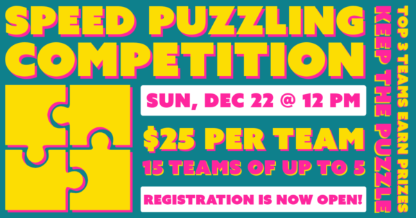 Draught Works December Speed Puzzle Competition is scheduled for December 22nd at noon!  